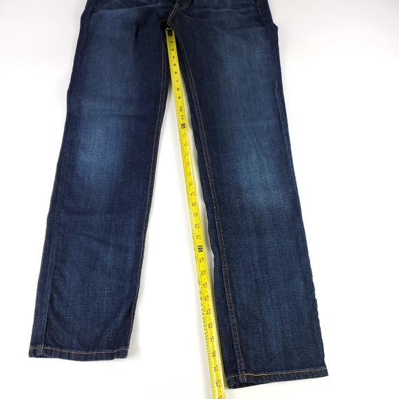Mens Dark Denim 514 Straight Jeans Size 32x34 - Picture 7 of 8